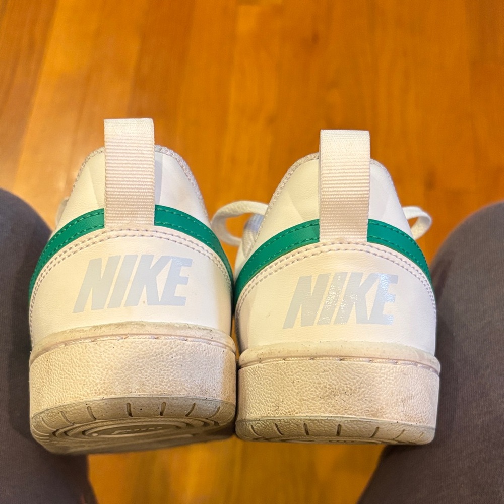 Nike Court Borough Low Recraft Big Kid Shoes White & Green Streetwear Y4/6 Lady - Picture 6 of 7